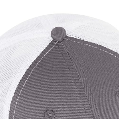 Faith Over Fear Christian Hats for Men Women, American Flag Trucker Hat, Religious Gifts for Thanksgiving Christmas - color: Grey