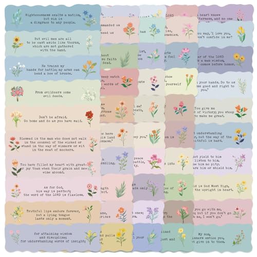 50PCS Faith Labels Stickers,Bible Journaling Stickers,Wildflowers Flowers Faith Based Aesthetic Stickers,Waterproof Vinyl Christian Bible Verses Decals for Water Bottles Laptop - color: Faith Labels Stickers