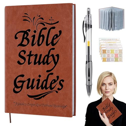 Bible Study Guide - 66-Page 3-in-1 Brown Bibles Study Kit