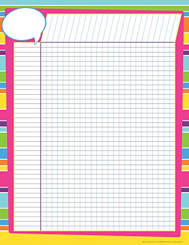 Barker Creek Incentive Chart, Happy, Track Progress, Assignments, Goals, and More! School, Library, Office, Home Learning Décor, 17" x 22" (1134) - style: Happy