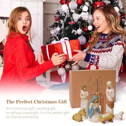 6 Piece Nativity Set, Christmas Decor Nativity Scene, Christian Gifts