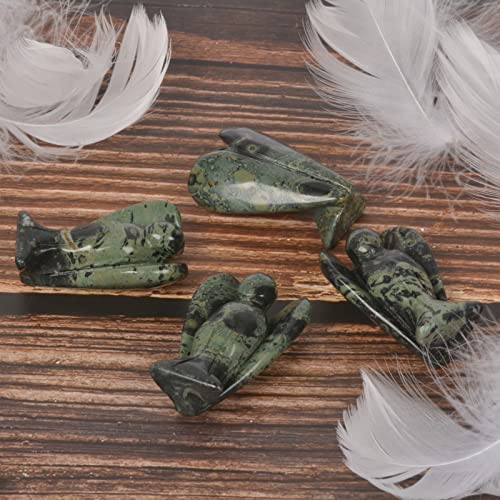 Justinstones Carved Kambaba Jasper Gemstone Peace Angel Pocket Guardian AngelHealing Statue 2 inch - color: Kambaba Jasper
