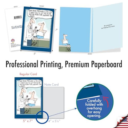 NobleWorks - Funny Get Well Greeting Card with 5 x 7 Inch Envelope (1 Card) Low Blood Pressure 4568 - style: Low Blood Pressure