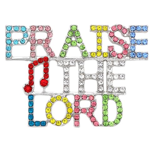 Praise The Lord Word Psalm Bible Verse Christian Brooch Pin