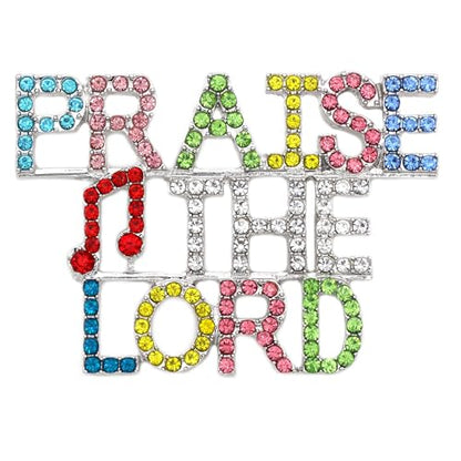 Praise The Lord Word Psalm Bible Verse Christian Brooch Pin