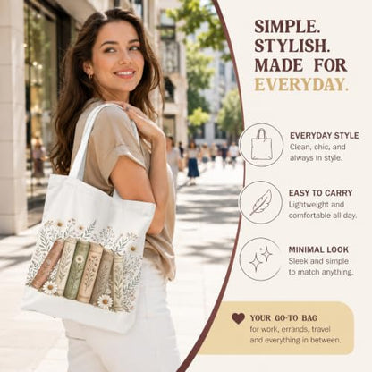 Christian Canvas Tote Bag, Bible Verse Reusable Shopping Bag - color: Bible-6