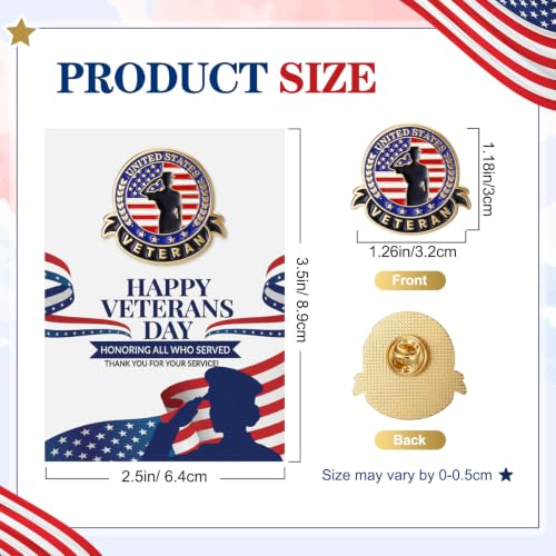 Quelay 30 Sets US Female Soldier Veteran Pins Bulk with Cards Women Veterans Day Lapel Pin Badge Brooch Patriotic American Flag Military Pins Thank You Veteran Gifts Army Gifts for Women - style: Us Female Soldier