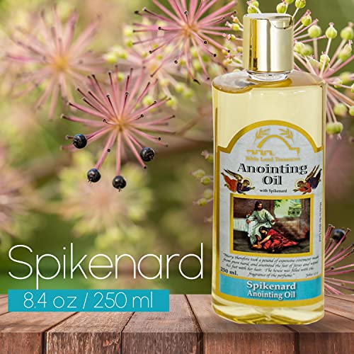 Anointing Oil, Biblical Oil with Spikenard, Anointing Oils from The Holy Land. 8.45 fl.oz | 250 ml - color: Spikenard