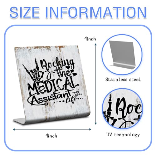 TRCENDE Appreciation Thank You For Medical Assistant,Orthopedic Doctor Gifts,Graduation Gift For Medical Assistant,New Beginnings Gift For Her, Home Office Metal Sign Plaque XLk227 - style: Medical Assistant