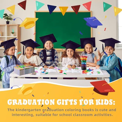 BenLouis 60Pcs Graduation Mini Coloring Books Bulk for Kids Party Favors - style: Graduation