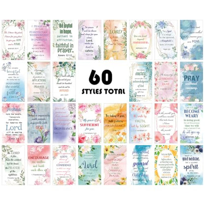 Maitys 240 Pcs Bible Verse Cards for Women Christian Scripture,Blooming - style: Blooming