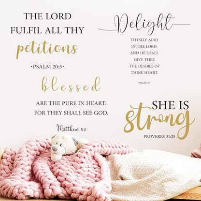 BBTO Bible Verse Stickers Peel & Stick,Praise the Lord - style: Praise the Lord