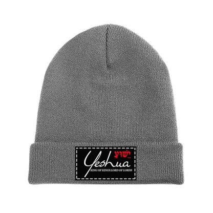 Yeshua Jesus Christian Beanie Hat Warm Winter Skull Caps Knit Slouchy Beanies for Outdoor - color: Charcoal-03