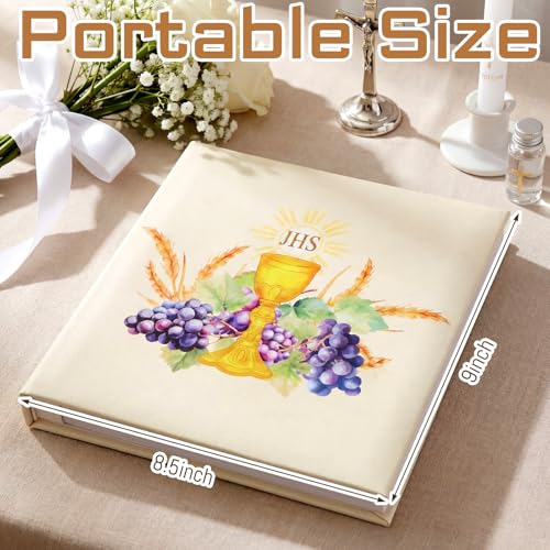 200 Pcs First Communion Photo Album Holds 4 x 6 Inch, Bread of Life - style: Bread of Life