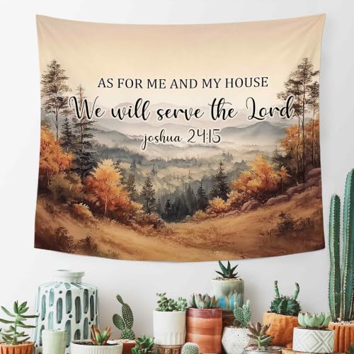 MNASAIOO Christian Fall Mountain Tapestry for Bedroom Home 50x60in - color: lord fall