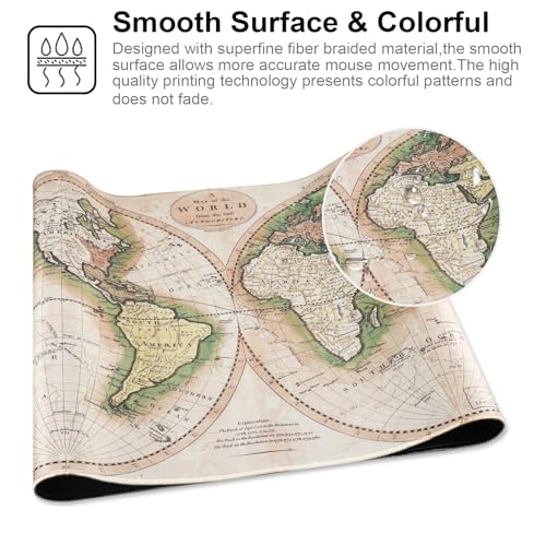 Professional Gaming Mouse Pad XXL & Computer Large Mouse Pad Table Mat(35.4x15.7x0.1IN, Ball) - color: Ball, size: 35.4L x 15.7W inches
