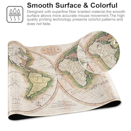 Professional Gaming Mouse Pad XXL & Computer Large Mouse Pad Table Mat(35.4x15.7x0.1IN, Ball) - color: Ball, size: 35.4L x 15.7W inches