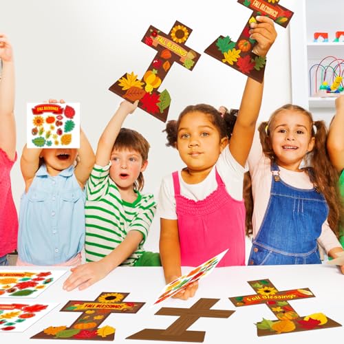 30 Set Fall Children Religious Craft Cross Craft for Kid
