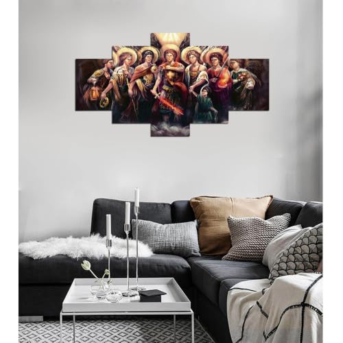 ARNLRDYA Saint Michael Archangel Wall Decor, 60''Wx32''H - color: Artwork-05