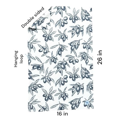 Kitchen Towels, Dish Towels for Kitchen, 3 Pc Kitchen Towel Set - color: Gray