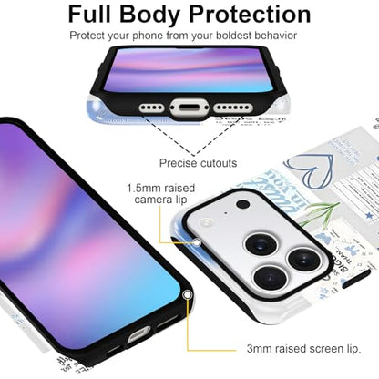 Cute Blue Jesus Christian Phone Case for iPhone 17 Pro 6.3'' - color: Blue, size: iPhone 17 Pro
