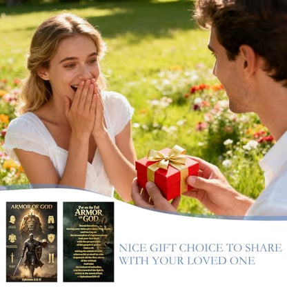 Gospel Tract Card Plan of Salvation 240 Pcs Armor of God Cards Pocket Holy Postcards Christian Scripture Knight Gospel Tracts Bookmark Gifts for Women Men Party Sunday School Church - color: Armor of God