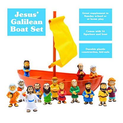 BibleToys Tales of Glory Galilee Boat 15 Piece Playset by BibleToys
