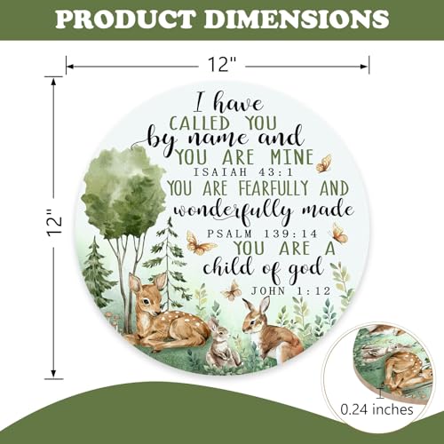 Christian You are a Child of God Front Door Sign, Religious Bible - color: Deer