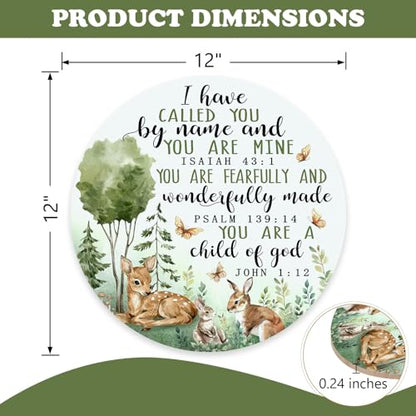 Christian You are a Child of God Front Door Sign, Religious Bible - color: Deer