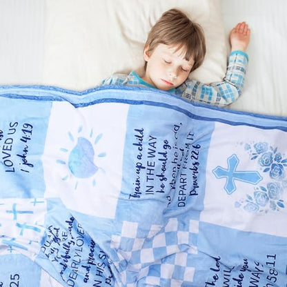 Baptism Gifts for Boy, Christening Gifts for Boys, Dedication Gift - color: Sky Blue