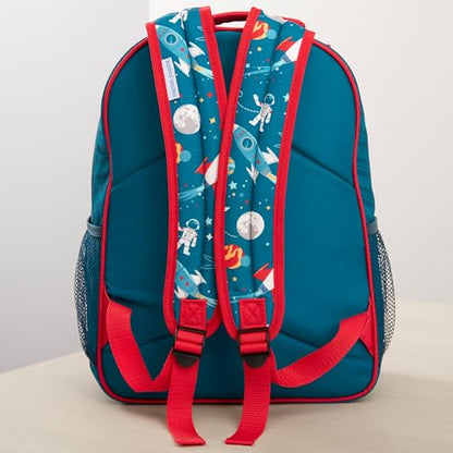 Personalization Universe Kids Backpack - Space Embroidered All Over Print by Stephen Joseph, Perfect for Boys and Girls, Customizable School Bag with Name, Personalized Embroidered Bookbag - style: Space
