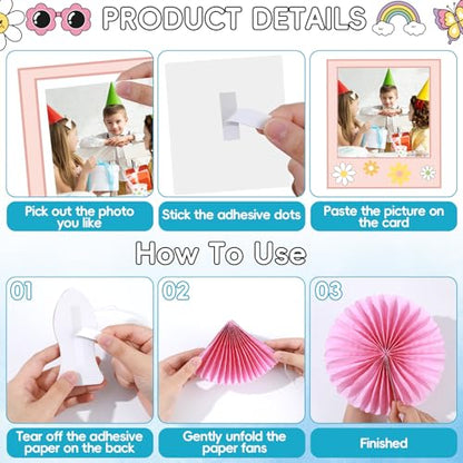 Pastel Groovy End of Year Bulletin Board Set 2026 Graduation Picture Frame Memories Classroom Decoration Paper Fans 3D DIY Hanging Cutouts for First Day of School Classroom Chalkboard Wall Decor - style: Pastel Memories