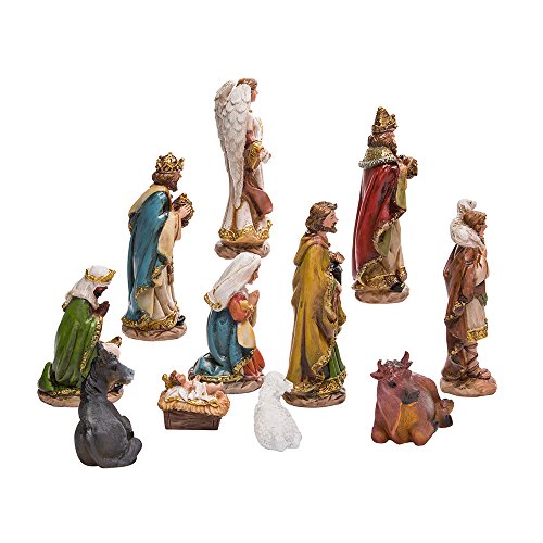 Kurt Adler Nativity Set with 11 Figures, 6"