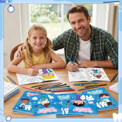 Bulk Dentist Coloring Books, 24Pcs Mini Drawing Booklet for Kids - style: Dentist