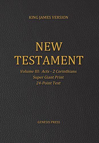 New Testament, Super Giant Print, Volume III