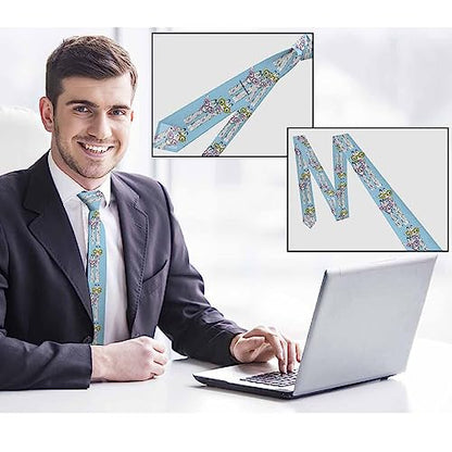 Men's Ties Novelty Tie Necktie for Men Teen Boys Multicolor Tie Party Holiday Thanksgiving Christmas - color: Black Giraffes