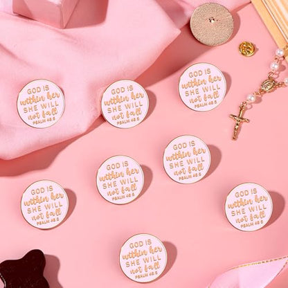 24Pcs Christian Gifts for Women Men Bible Verse Enamel Lapel Pin Bulk