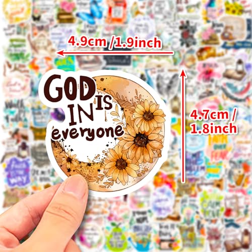 Inspirational Stickers:Motivational Quote Stickers Pack for Adults Teens Kids Students Teachers, (150PCS Bible Verse Stickers, 1)