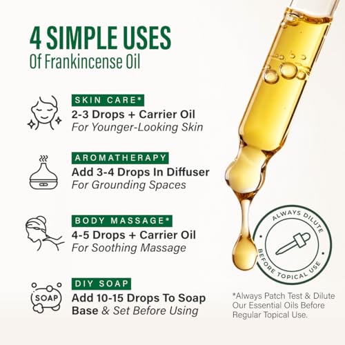 Kukka Frankincense Essential Oil for Skin, Diffuser, 4 Fl Oz - size: 4 Fl Oz (Pack of 1)
