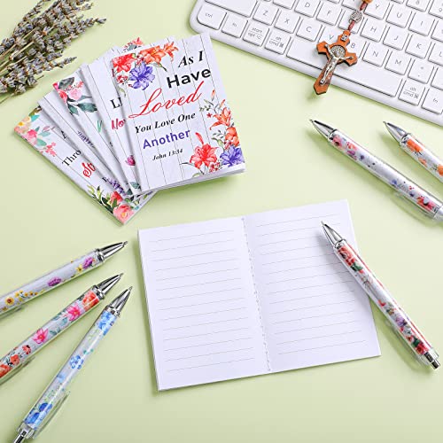 Colarr 24 Pcs Christian Women Gifts Bible Pens Notebooks, Floral - style: Floral