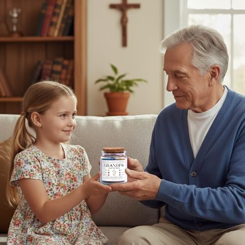 Bible Verse Jar for Grandpa – 92 Wisdom Scriptures - color: Bible For Grandpa
