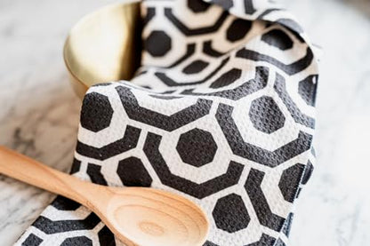 Kitchen Towels, Dish Towels for Kitchen, 3 Pc Kitchen Towel Set - color: Black