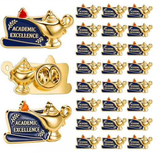 Knitgrip Award Lapel Pins Bulk Academic Recognition Enamel Pins Honors Gift for Student Office Government Club Members - style: Academic Excellence
