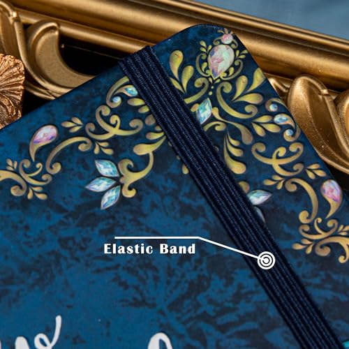 B5 Hardcover Journal for Women & Men -Butterfly Aesthetic Lined Notebook - color: Blue