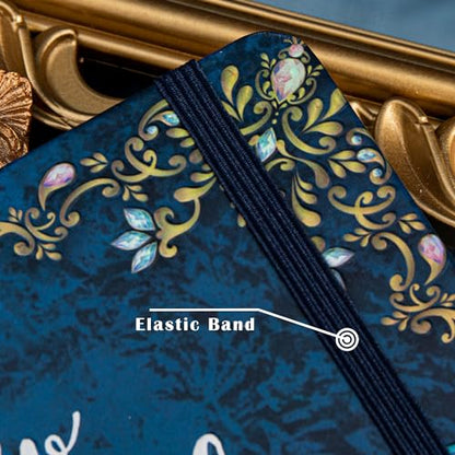 B5 Hardcover Journal for Women & Men -Butterfly Aesthetic Lined Notebook - color: Blue