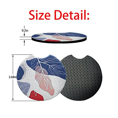 Moly Magnolia 2 Pack 2.75 Inch Car Cup Holder Coasters, Style K - color: Style K