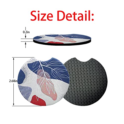 Moly Magnolia 2 Pack 2.75 Inch Car Cup Holder Coasters, Style K - color: Style K