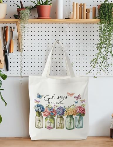 Bible Bags for Women, Christian Tote Bag, Gifts for Christian Women - color: God Says