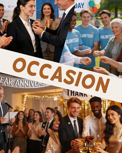Years of Service Pins, Gold Star Pin for 1-30 Year Work Anniversary, Long Standing Employee Recognition Award Star Pins for Staff, Team & Volunteers - style: 27 Years