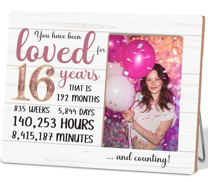 Sweet 16 Gifts for Girls Picture Frame - color: sweet 16